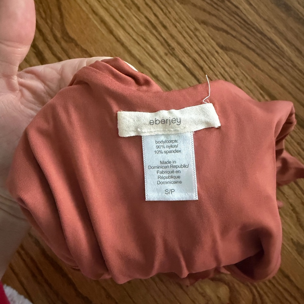 Eberjey Light-Rust Ruffle Swimsuit - Picture 3 of 5